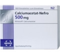CALCIUMACETAT NEFRO 500 mg Filmtabletten