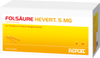 FOLSÄURE HEVERT 5 mg Ampullen