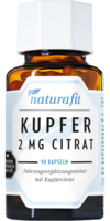 NATURAFIT Kupfer 2 mg Citrat Kapseln