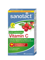 SANOTACT 100% natürliches Vitamin C Lutschtabl.