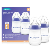 LANSINOH NaturalWave Babyflaschen 160ml & Sauger S