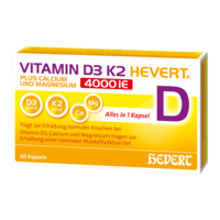 VITAMIN D3 K2 Hevert+Calcium u.Magnes.4000 IE Kps.